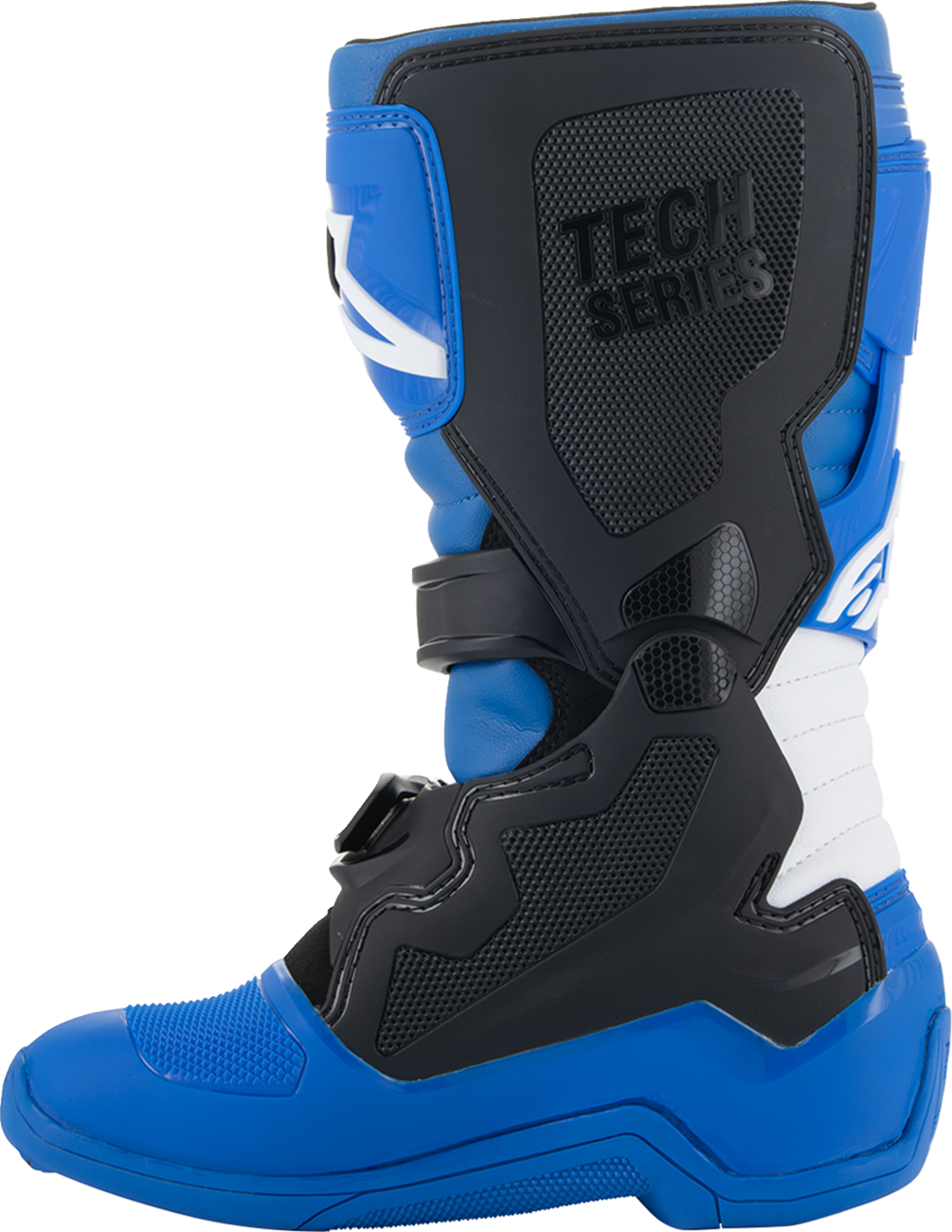 Alpinestars Youth Tech 7S Boots - Blue, Black & White, Size US 4 / EU 37, Part #2015017-712-4