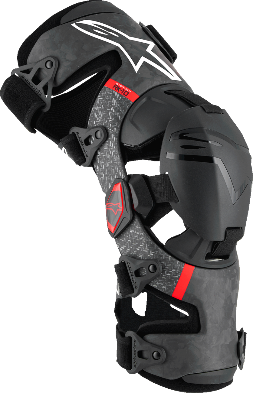 Alpinestars Supertech RK-10 Plasma Knee Brace - Black/Red, Large Part Number 6501425-13-L