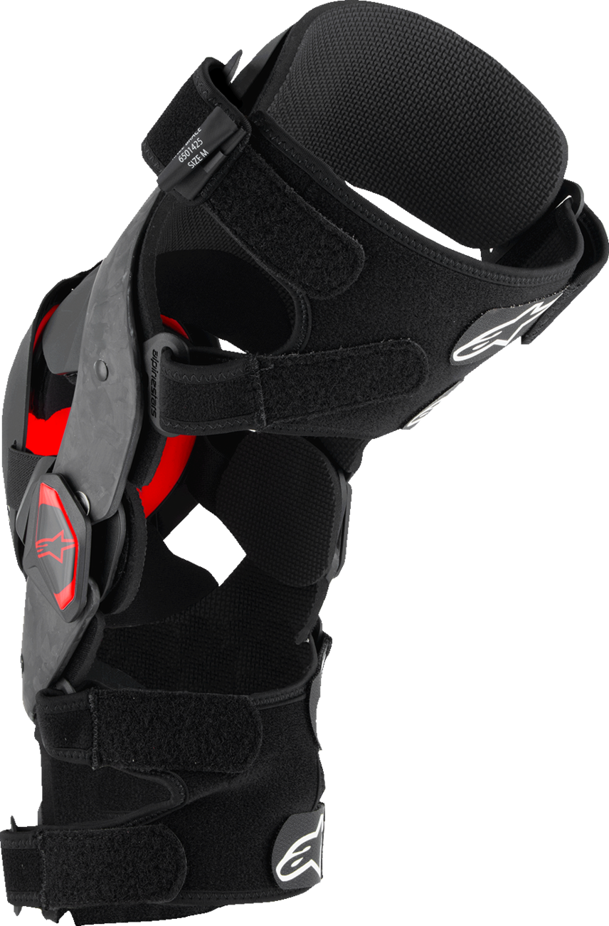Alpinestars Supertech RK-10 Plasma Knee Brace - Black/Red, Large Part Number 6501425-13-L