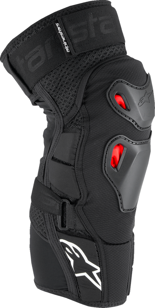 Alpinestars Bionic Pro Plasma Knee Protectors - Black, Red & White, Small/Medium (Part No. 6503125-132-SM)