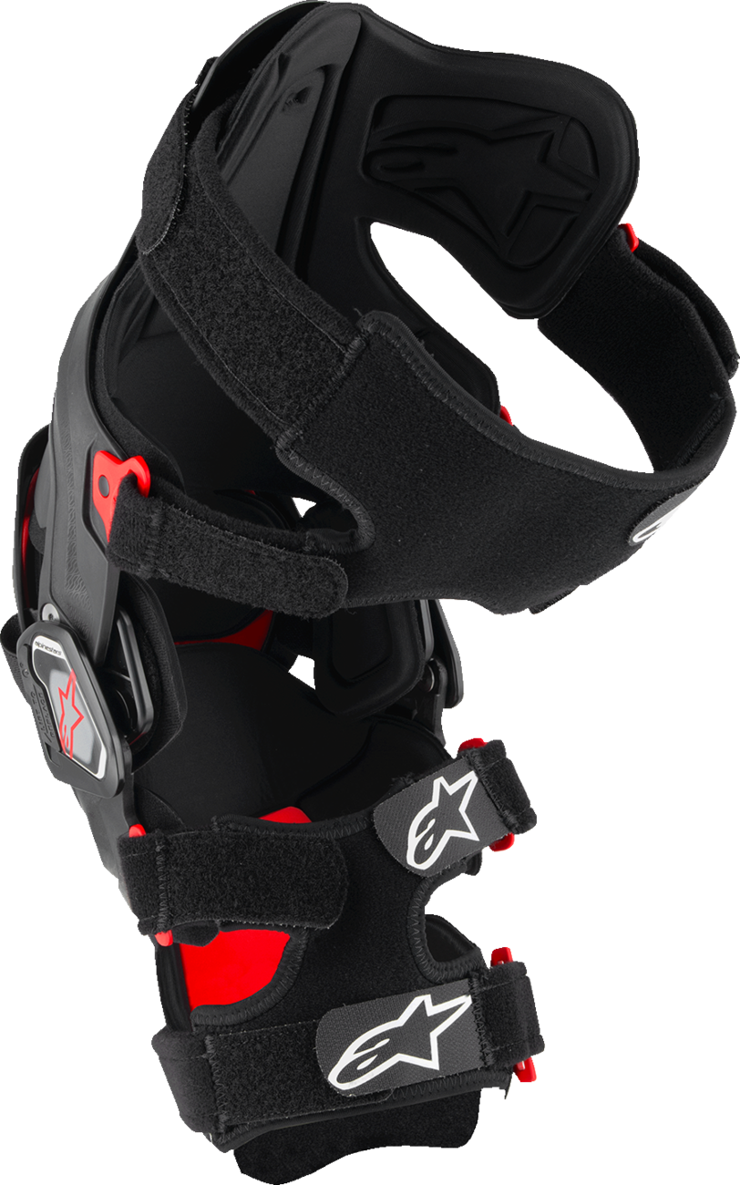 Alpinestars RK-7 Plasma Knee Brace Small Black/Red - High-Performance Off-Road Support