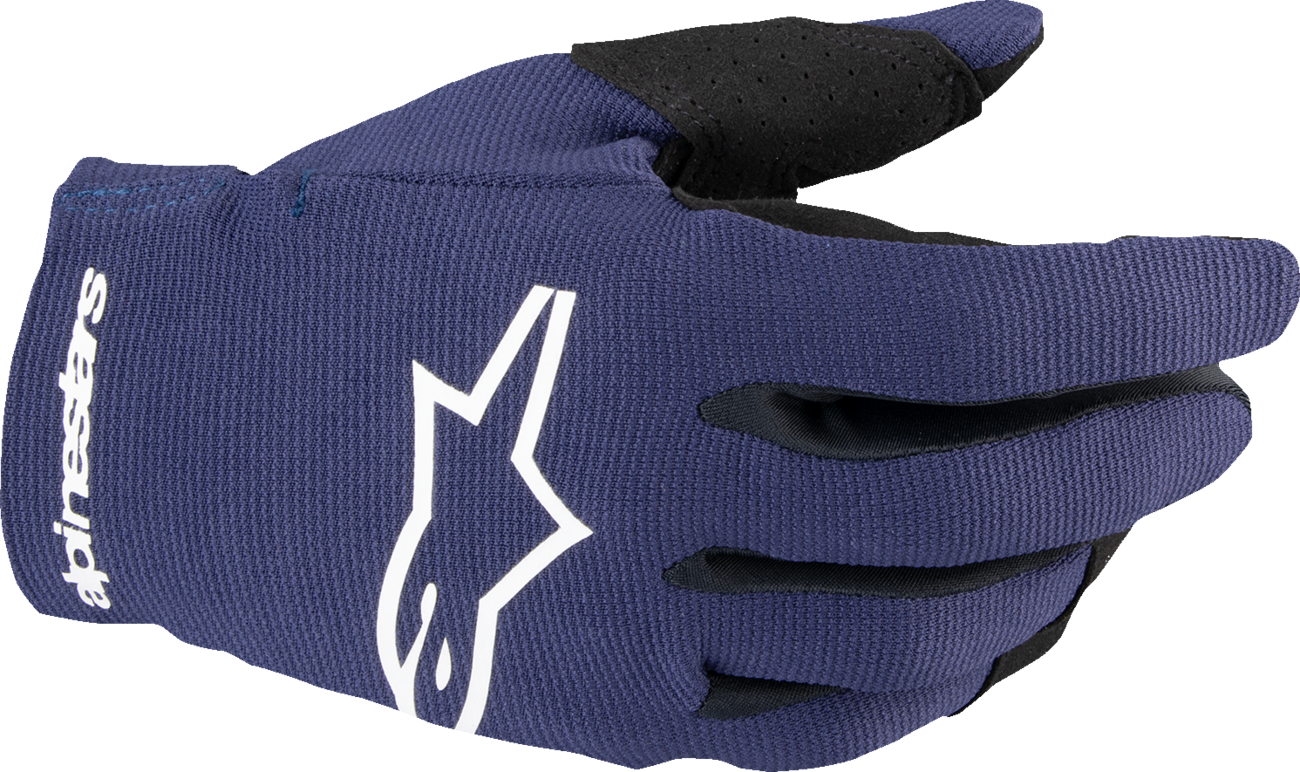 Alpinestars Youth Radar MX Gloves Night Navy/White XS – Durable and Comfortable Motorcycle Gloves
