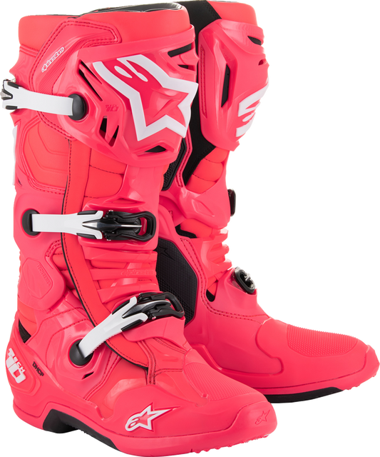 ALPINESTARS Tech 10 Boots - Diva Pink/White - US 9 / EU 43 2010020-3812-9