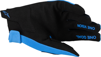 Alpinestars Youth Radar MX Gloves - Blue/Black, Size XS - Part Number 3541824-713-XS