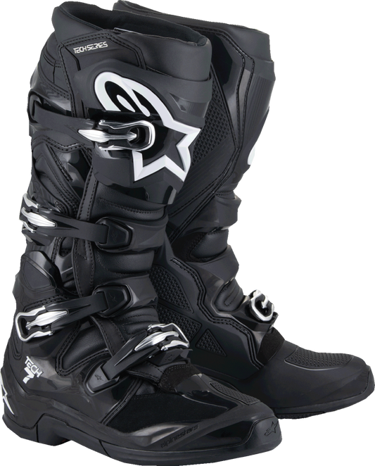 Alpinestars Tech 7 Boots – Black, US 14 / EU 49.5, Part Number 2012025-10-14