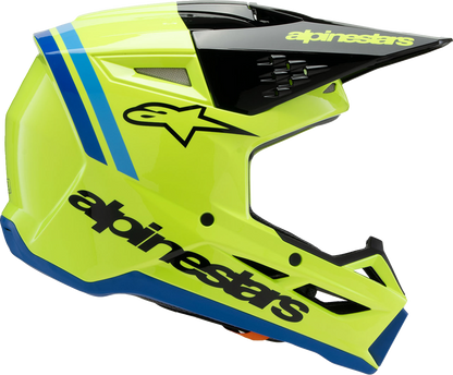 Alpinestars Youth SM3 Helmet Radium Gloss Yellow Fluo - Large 8301825-5017-YL