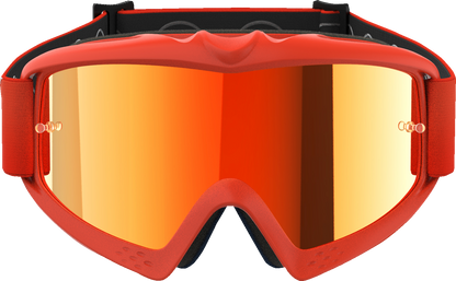 Alpinestars Youth Vision Goggle with Orange Frame and Red Mirror Lens - Part 5140225-480