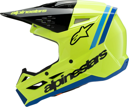 Alpinestars Youth SM3 Helmet Radium Gloss Yellow Fluo - Large 8301825-5017-YL