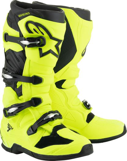 ALPINESTARS Tech 7 Boots - Fluorescent Yellow/Black - US 7 / EU 40.5 2012025-551-7