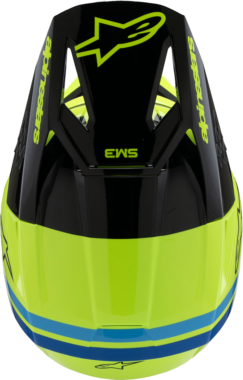 Alpinestars Youth SM3 Helmet Radium Gloss Yellow Fluo - Large 8301825-5017-YL
