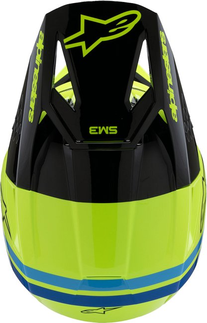 Alpinestars Youth SM3 Helmet Radium Gloss Yellow Fluo - Large 8301825-5017-YL