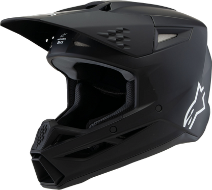 ALPINESTARS Youth SM3 Helmet - Solid - Matte Black - Medium 8302225-110-YM