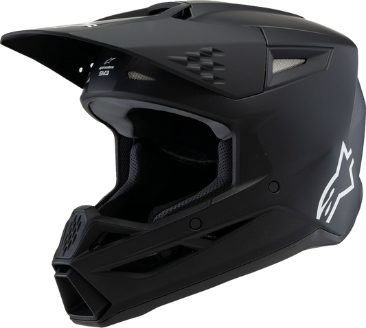 ALPINESTARS Youth SM3 Helmet - Solid - Matte Black - Medium 8302225-110-YM