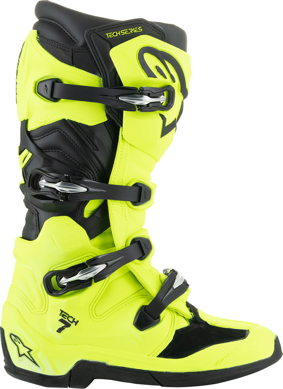 ALPINESTARS Tech 7 Boots - Fluorescent Yellow/Black - US 7 / EU 40.5 2012025-551-7