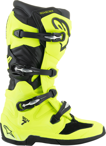 ALPINESTARS Tech 7 Boots - Fluorescent Yellow/Black - US 7 / EU 40.5 2012025-551-7