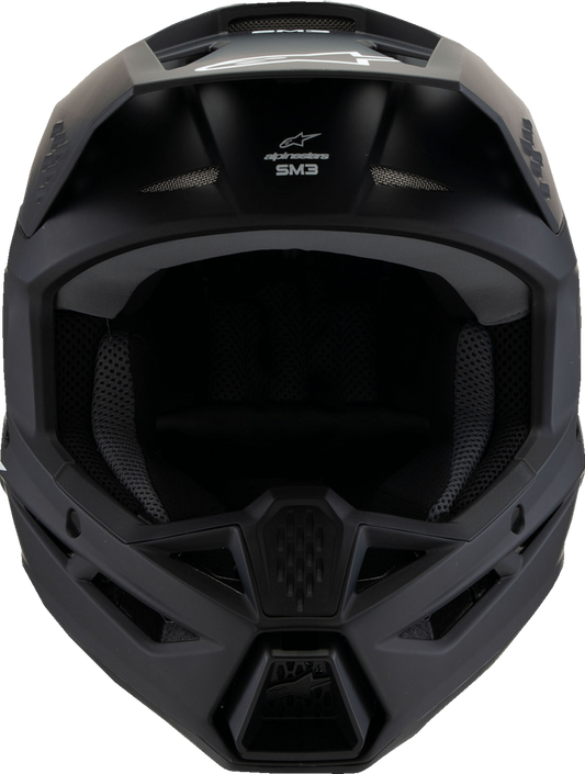 ALPINESTARS Youth SM3 Helmet - Solid - Matte Black - Medium 8302225-110-YM