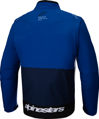 Alpinestars Lite-Dura Softshell Jacket - Navy/Blue/White - Large (Part #3700225-7174-L)