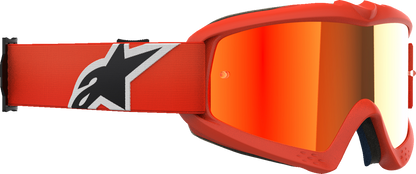Alpinestars Youth Vision Goggle with Orange Frame and Red Mirror Lens - Part 5140225-480