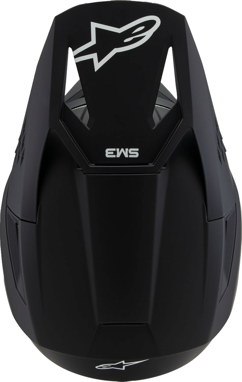 Alpinestars Youth SM3 Helmet - Solid Matte Black, Small (Part No. 8302225-110-YS)