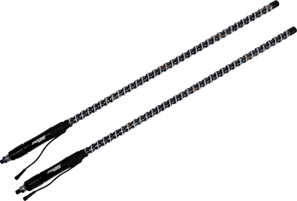 MOOSE Offroad Quick Disconnect Whip Light - 3 ft COB LED with Bluetooth and Remote Control - Part QD-COBBTR-132-PU