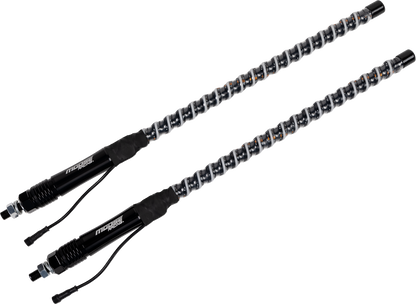 MOOSE OFFROAD Quick Disconnect Whip Light - 2' COB LED with Bluetooth Control (Part QD-COBBTR-122-PU)