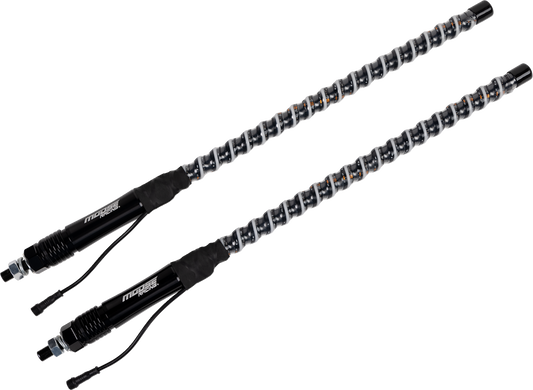MOOSE OFFROAD Quick Disconnect Whip Light - 2' COB LED with Bluetooth Control (Part QD-COBBTR-122-PU)