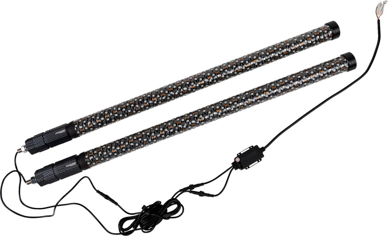 Moose Offroad Quick Release Whip - 3 Foot Pair (Part Number: PQR-CHSBTR1.8-132-PU)