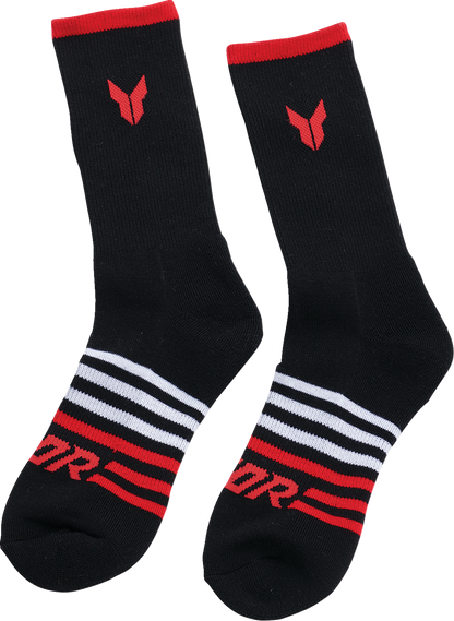 THOR Crew Socks Black Large/XL 3 Pack - Part Number 3431-0857