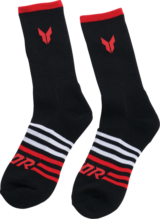THOR Crew Socks Black Large/XL 3 Pack - Part Number 3431-0857