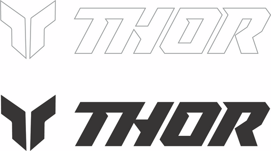 THOR Decal Sheet 4320-2591 - 3 Inch Black and White Design