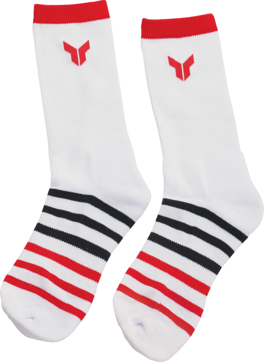 THOR Crew Socks - White, Small/Medium - 3 Pack (Part Number 3431-0854)