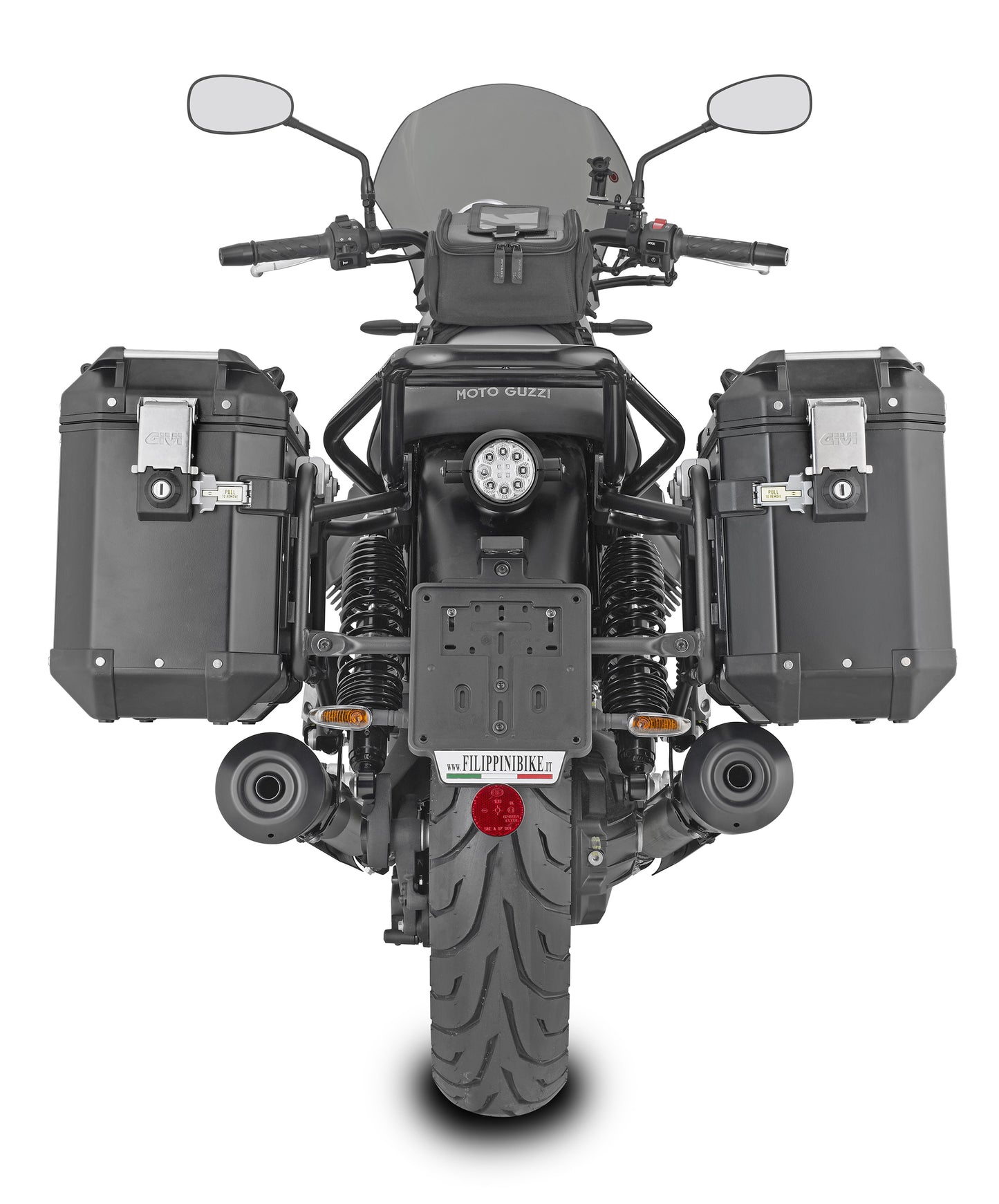 GIVI PLO8206CAM Outback Side Case Hardware for 2022 Moto Guzzi V7 Stone