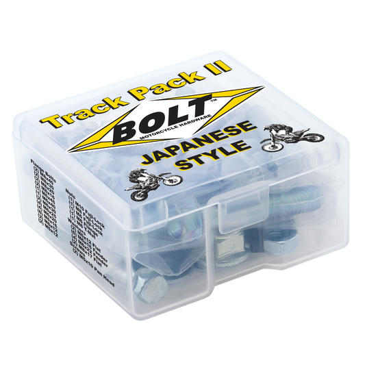 BOLT Japanese Style Track Pack II – 54-Piece Fastener Kit for Suzuki Motorcycles