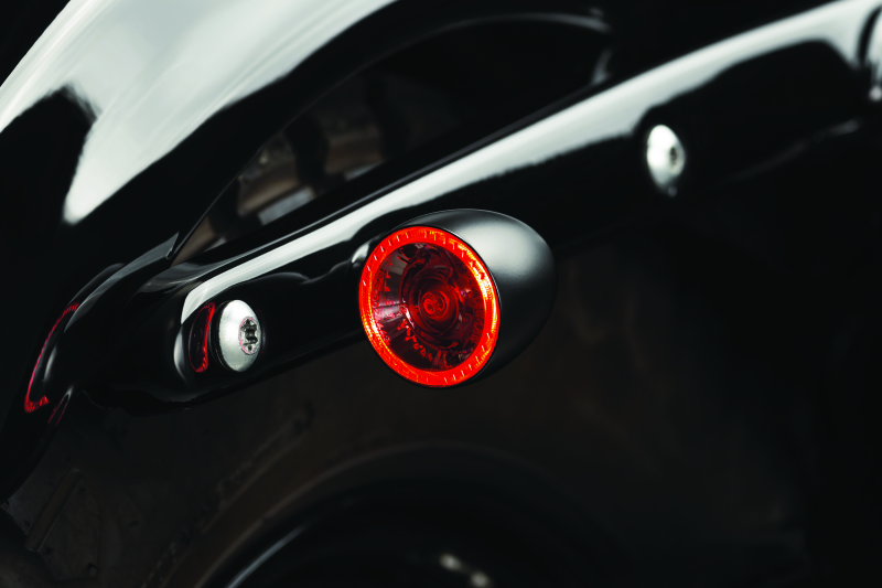 Kuryakyn Bullet 1000 White/Amber Clear Lens Satin Black Marker Lights – Part Number kur2555