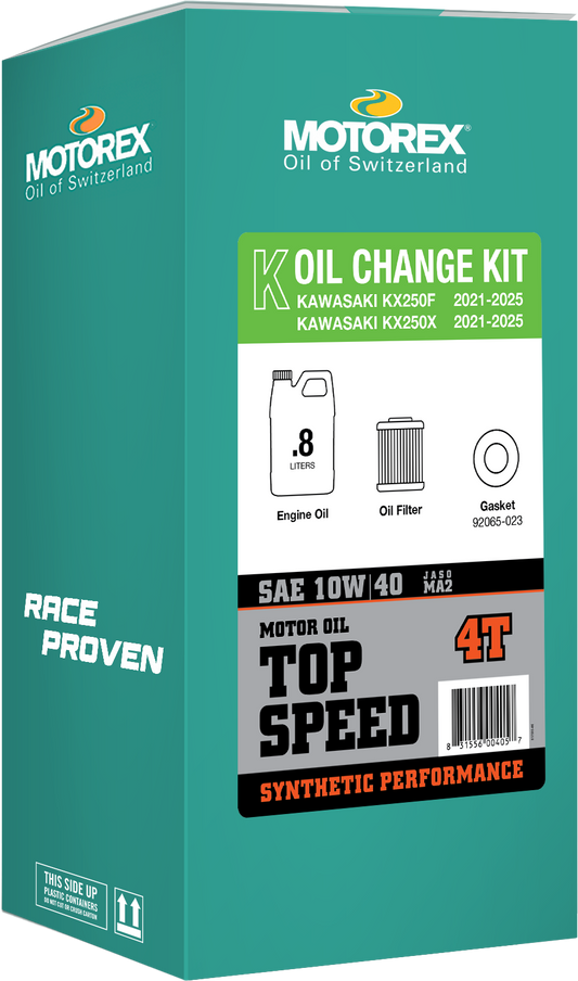 Top Speed Oil Change Kit 0.80l 10w/40 Kaw