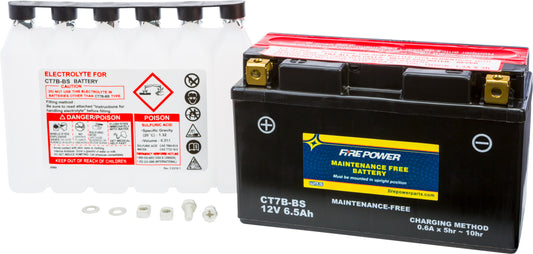 FIRE POWER CT7B-BS Maintenance Free Sealed Motorcycle and ATV Battery