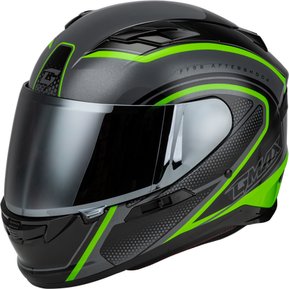 Ff 98 Aftershock Helmet Grey/Neon Green 2x