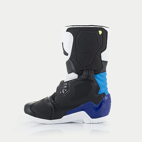 Alpinestars Tech 3S Kids MX Boots (White/Black/Enamel Blue, 10)