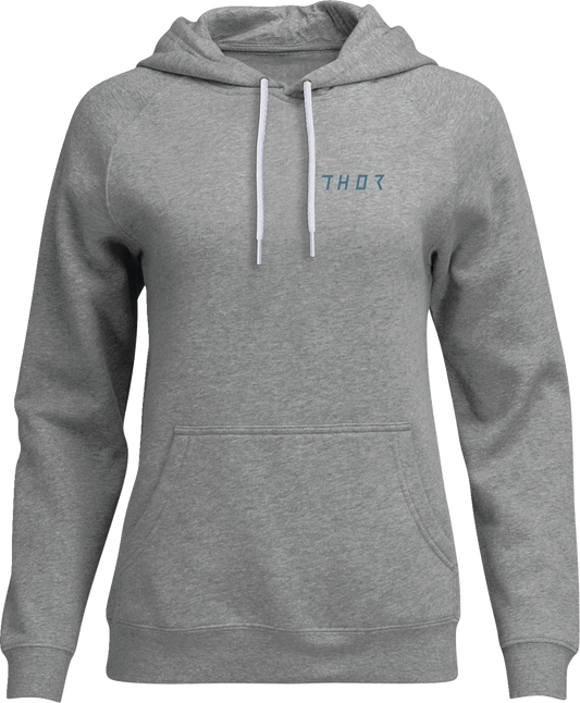 THOR Women's Trax Pullover Hoodie - Heather Gray Large (Part #3051-1242)