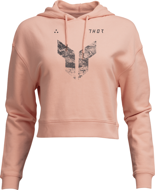 THOR Women's Iconic Pullover Crop Hoodie - Pink, Part Number 3051-1250