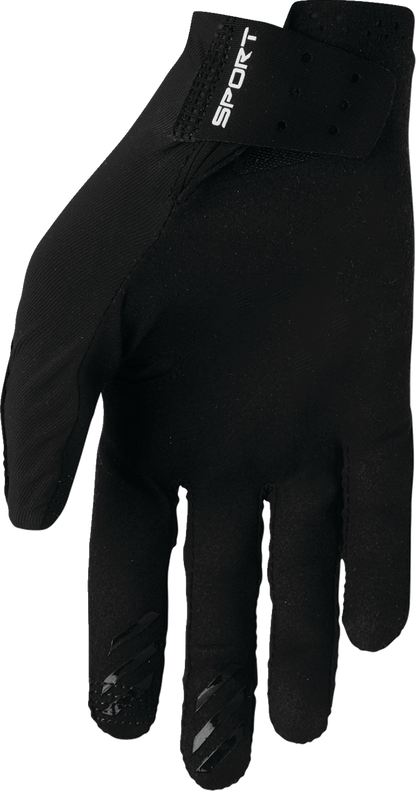 THOR Sportmode Iconic Gloves - Black - Large (Part Number 3330-8003)