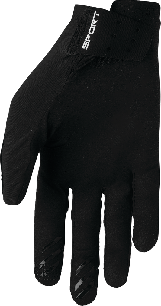 THOR Sportmode Iconic Gloves - Black - Large (Part Number 3330-8003)