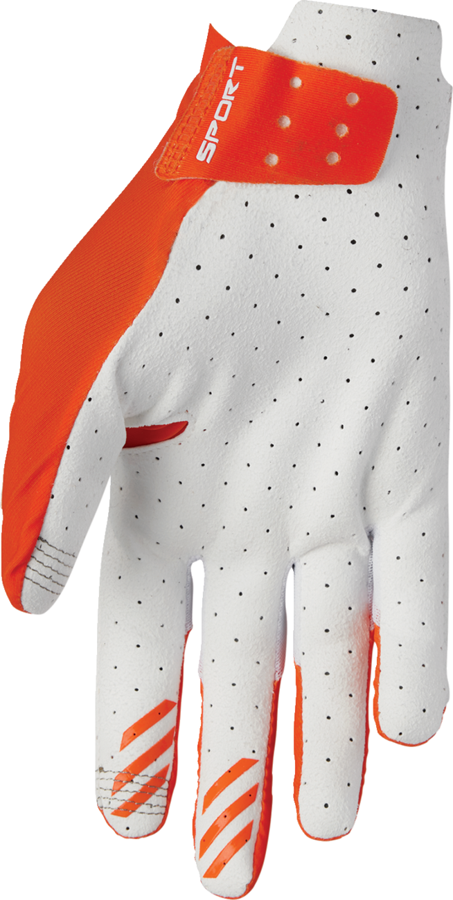 THOR Sportmode Vented Gloves - Iconic Orange, Size XS - Part Number 3330-8121