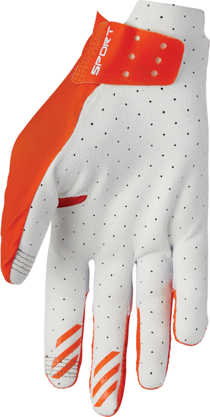 THOR Sportmode Vented Gloves - Iconic Orange, Size XS - Part Number 3330-8121