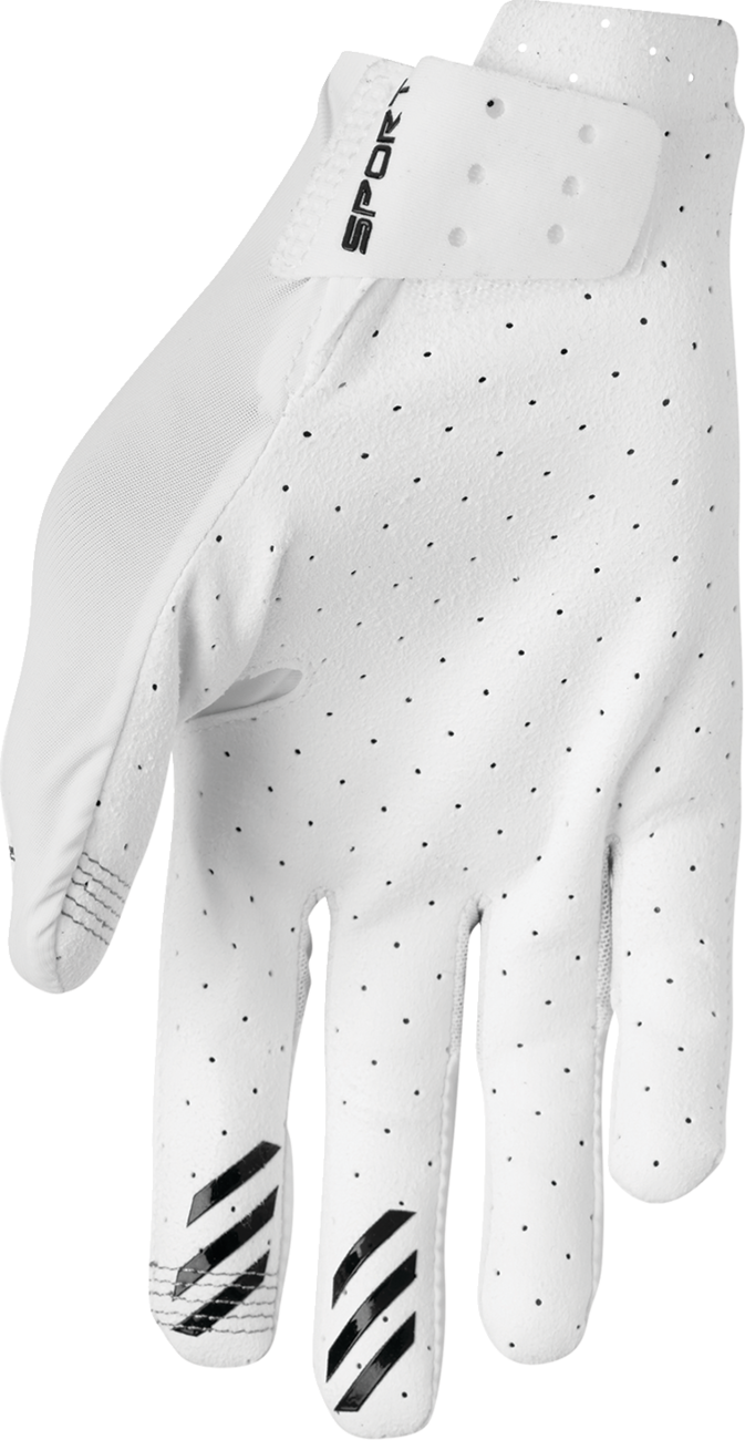 THOR Sportmode Vented Gloves - Iconic White, XL - Part Number 3330-8131
