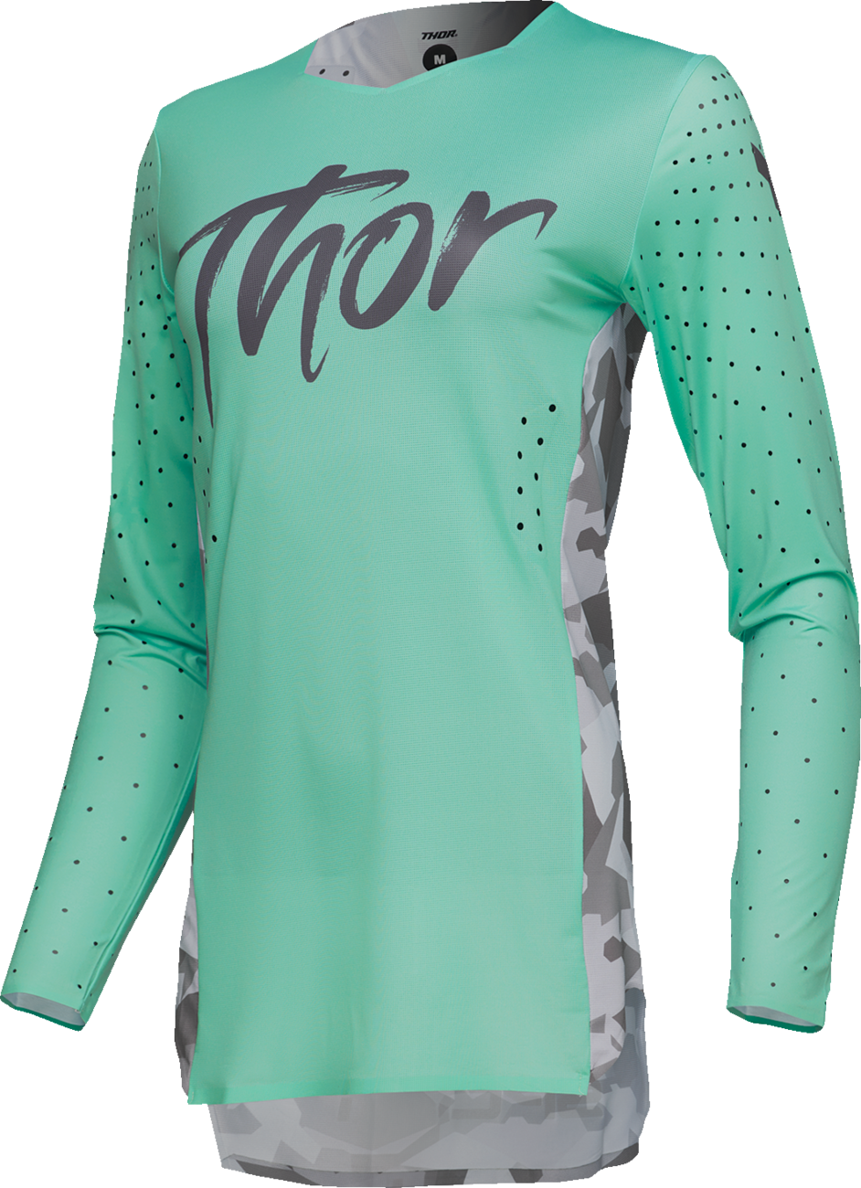THOR Women's Sportmode Shadow Jersey - Teal, Part Number 2911-0321