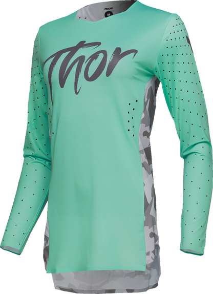 THOR Women's Sportmode Shadow Jersey - Teal, Part Number 2911-0321