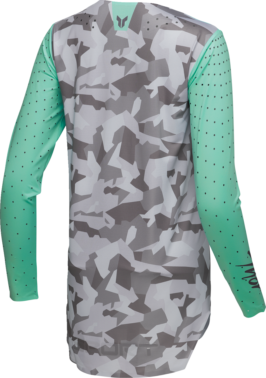 THOR Women's Sportmode Shadow Jersey - Teal, Part No. 2911-0320