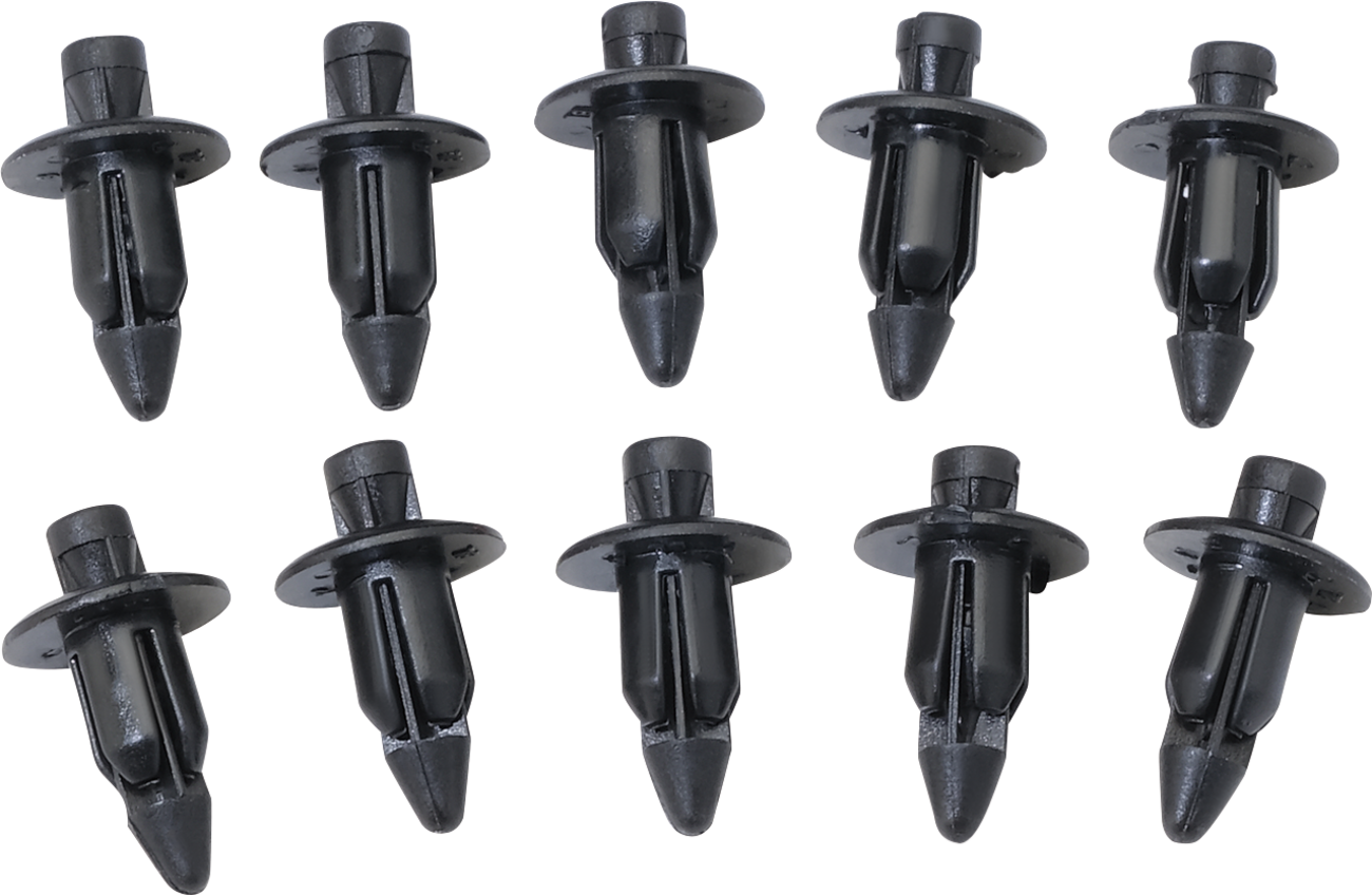 Moose Offroad M6 Push Rivet Kit 1725 - Three-Stage Nylon Fasteners, 10 Pack
