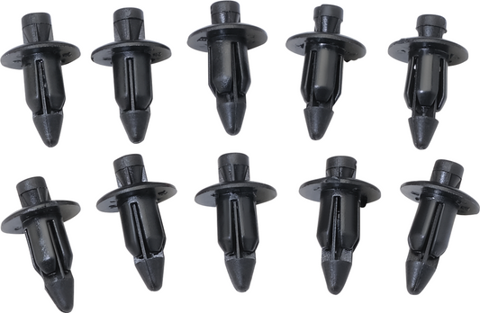 Moose Offroad M6 Push Rivet Kit 1725 - Three-Stage Nylon Fasteners, 10 Pack